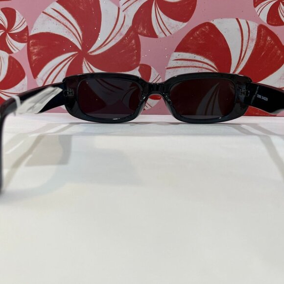 AIRE Ceres Navy Rectangle Sunglasses Smoke Lens Unisex 90s Recycled NWT - Picture 9 of 9